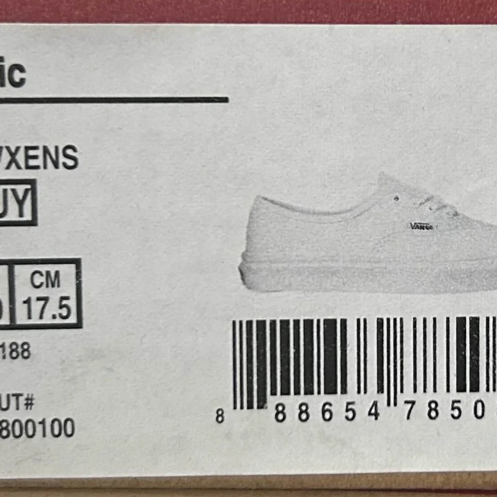 Vans • Authentic Sneakers • True White • Little Kids/Youth 12 NWT 👟✨